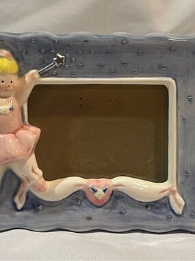 Vintage 90s ceramic ballerina frame